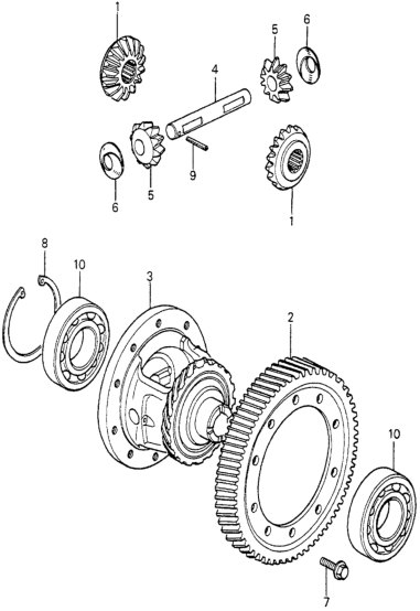 Honda 41233-689-661 Gear, Final Driven