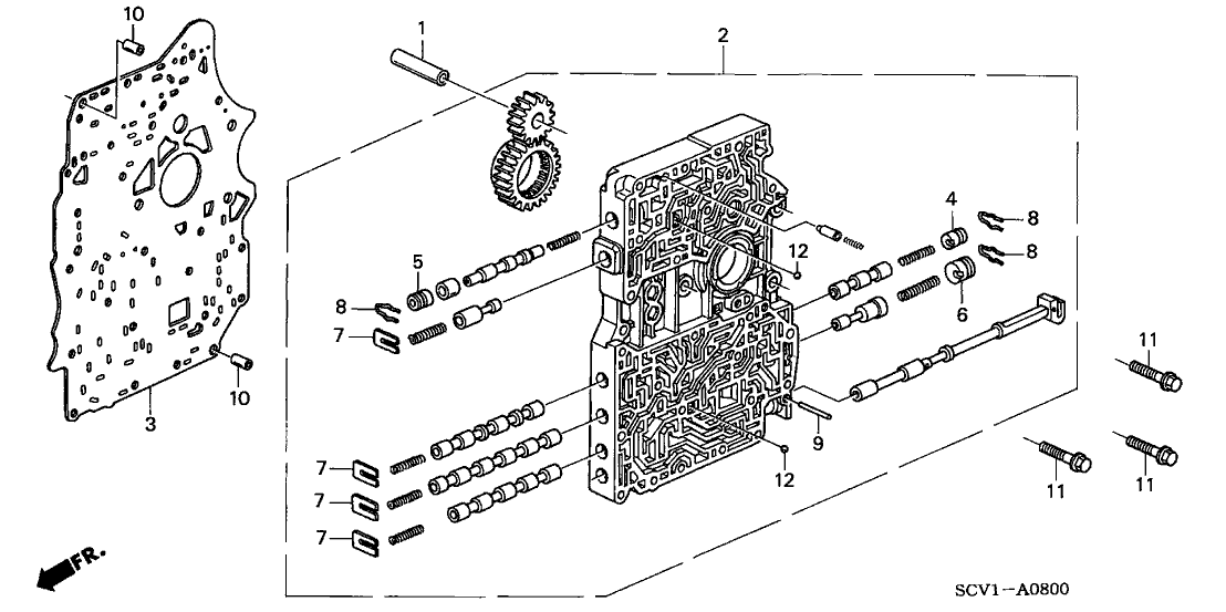 Honda 27112-PPV-900 Plate, Main Separating