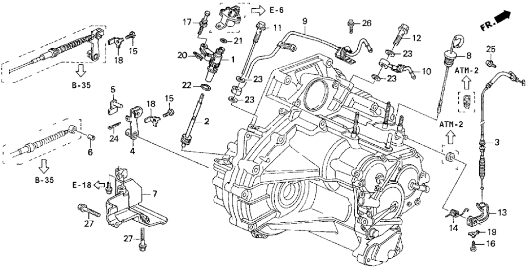 Honda 24360-P1E-003 Cable, Throttle