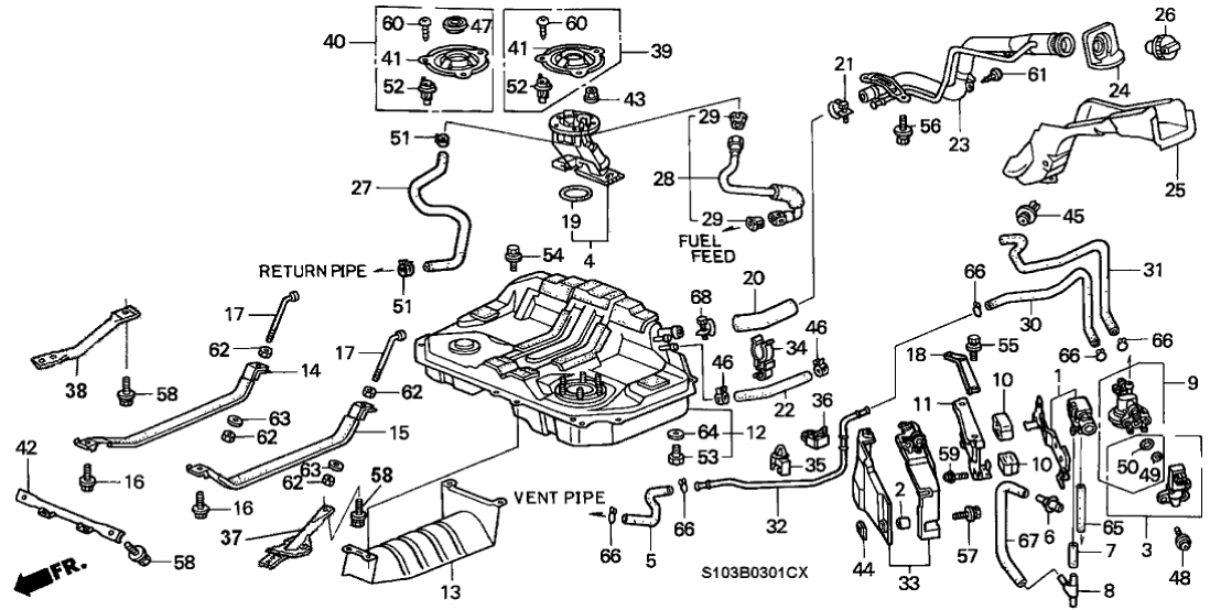 Honda 16923-S84-G01 Collar