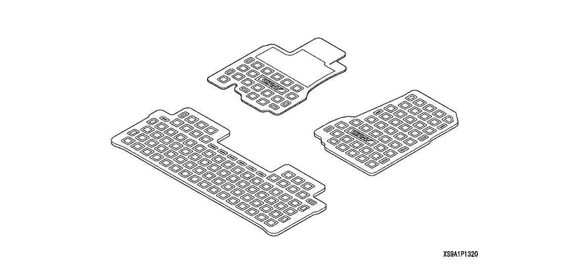 08P13-S9A-102 Honda Floor Mat, All Season
