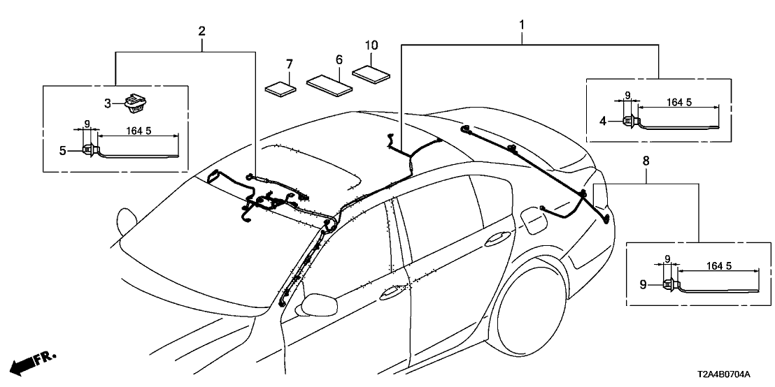 Honda 32155-T2A-A00 Wire Harn,Intr