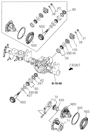 Honda 8-97179-927-0 Gear Set, RR. Final Drive