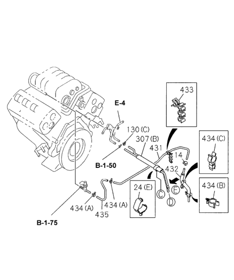 Honda 8-97233-274-0 E-Clip, Fuel Hose