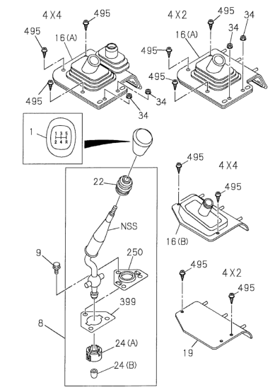 Honda 8-97161-605-0 Gasket, Change Lever