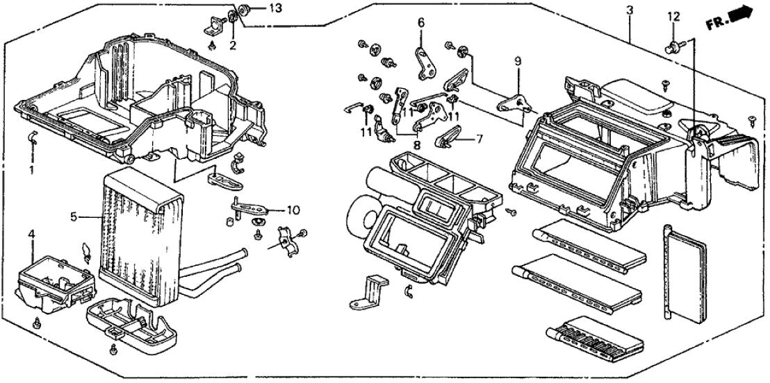 Honda 79100-SH3-A03 Heater Unit Assy.