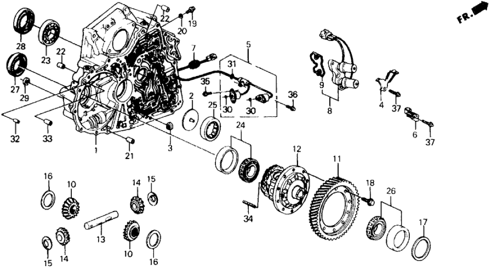 Honda 28300-PK4-013 Solenoid Assy., Lock-Up