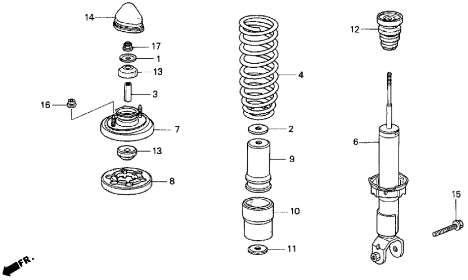 Honda 52722-SR2-003 Rubber, Bump Stop