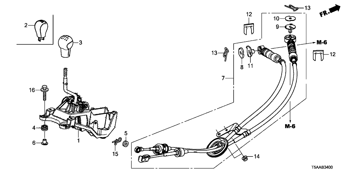 Honda 54100-T5A-013 Lever Sub-Assy., Change