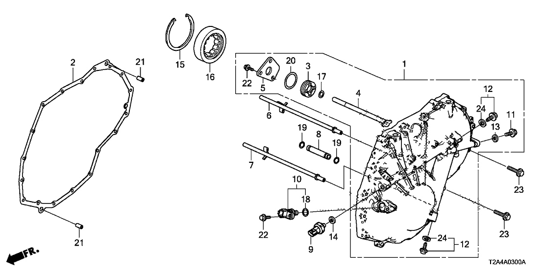 Honda 22739-RJ2-000 Pipe (12X89)