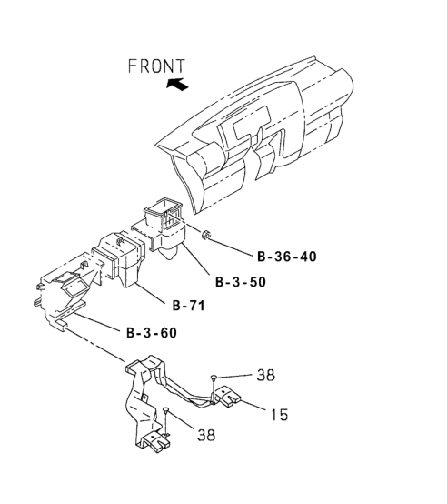 Honda 8-97121-342-2 Duct, RR. Heater