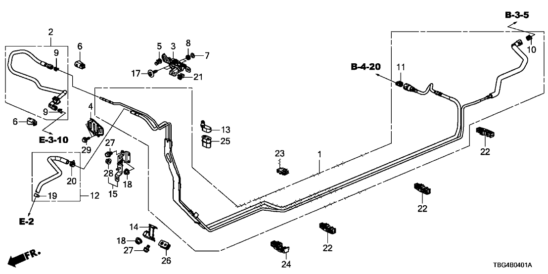 Honda 17717-TBC-L01 Hose Assy,Fuel Pu