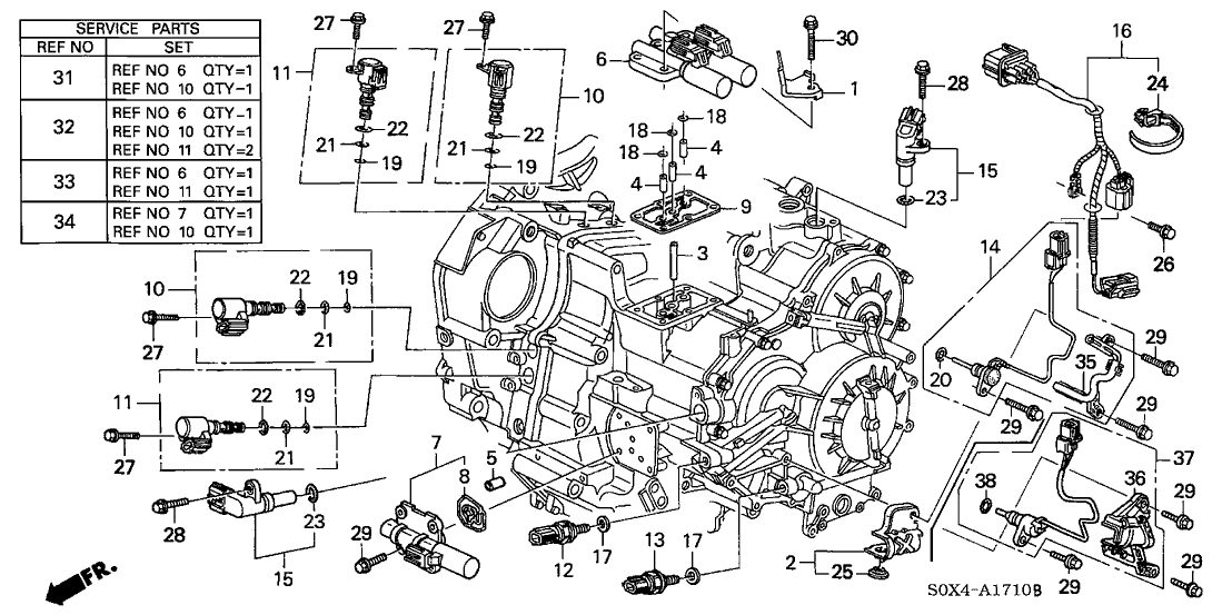 Honda 21931-P7W-000 Holder, Sensor Harness