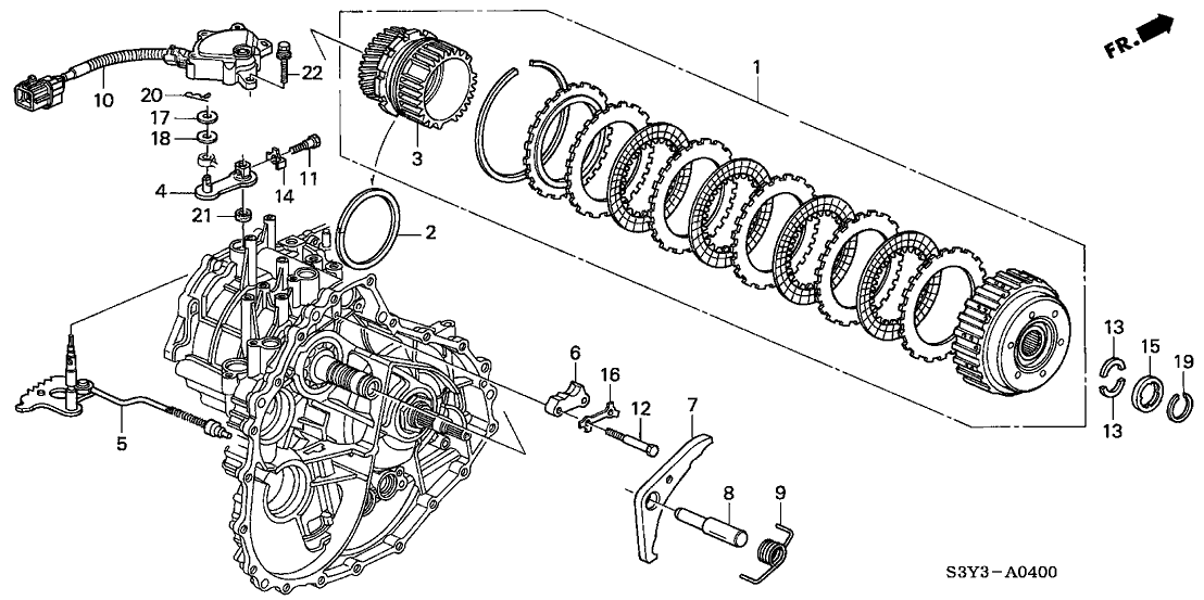 Honda 24543-PHT-000 Holder, Parking Brake Rod