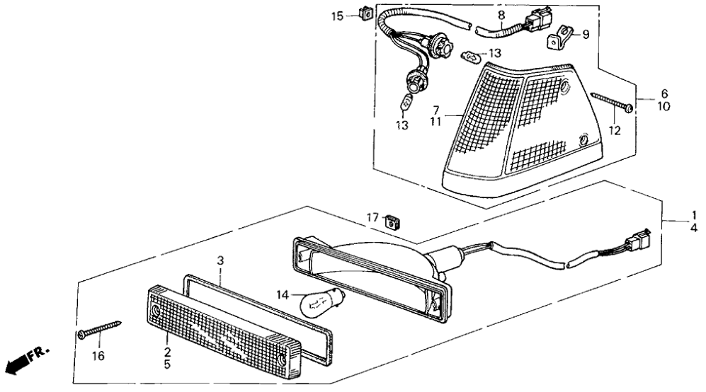 Honda 33850-SB4-682 Light Assembly, Driver Side Position & Side Marker
