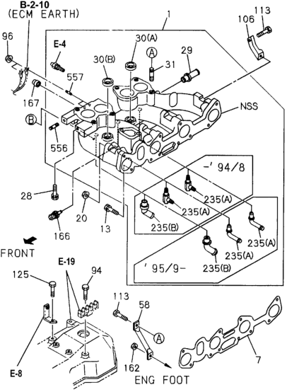 Honda 8-94136-759-3 Nipple, Heater