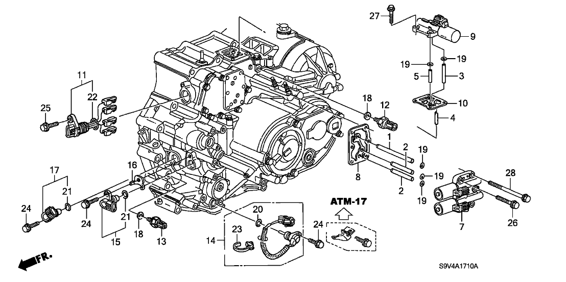 Honda 28250-PVG-004 Solenoid Assy., Linear