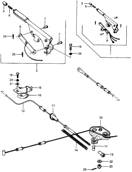 Honda 47105-671-020ZA Lever Assy., Parking Brake *NH1L* (BLACK)