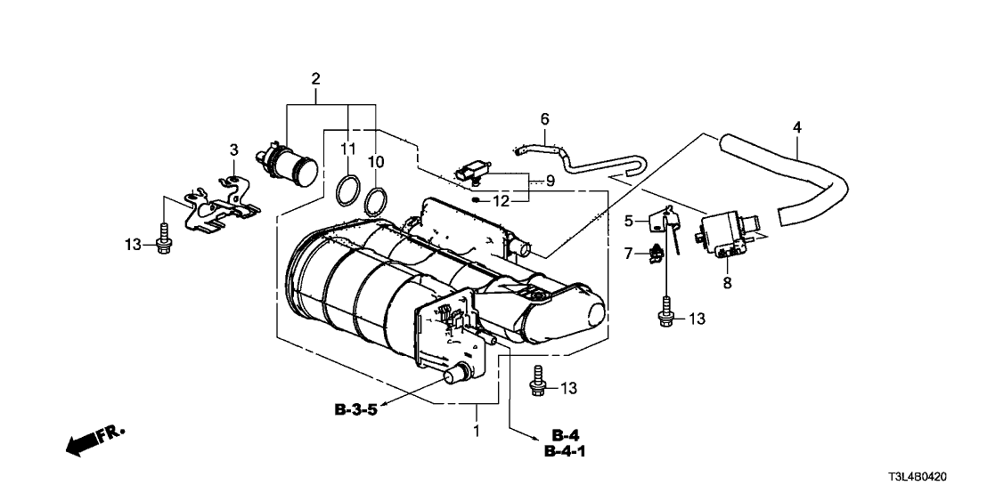 Honda 17378-T2A-A00 Stay,Drain Box