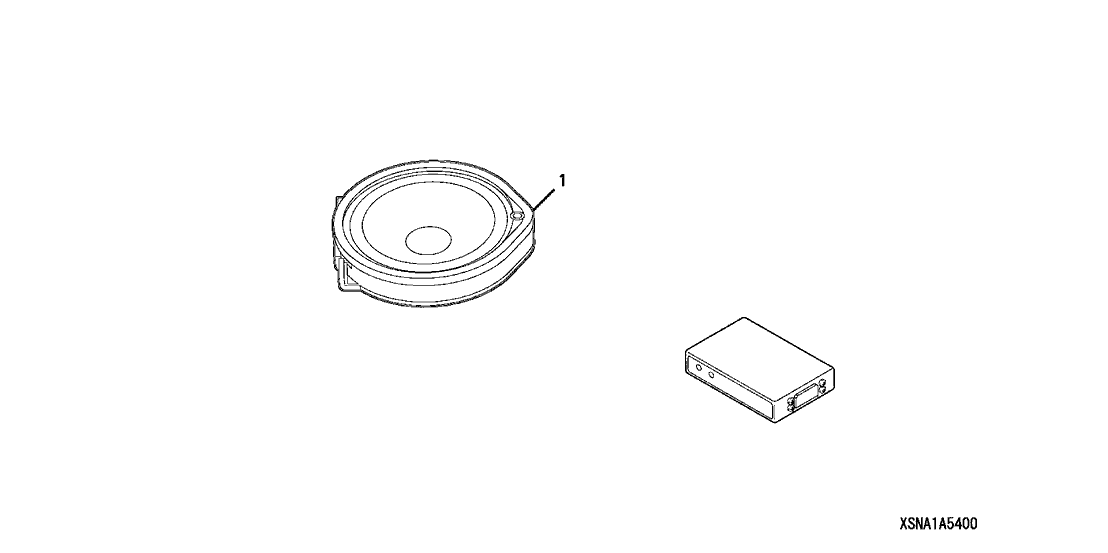 Honda 08A54-SNA-1M001 Speaker Assy., Bass (17Cm)