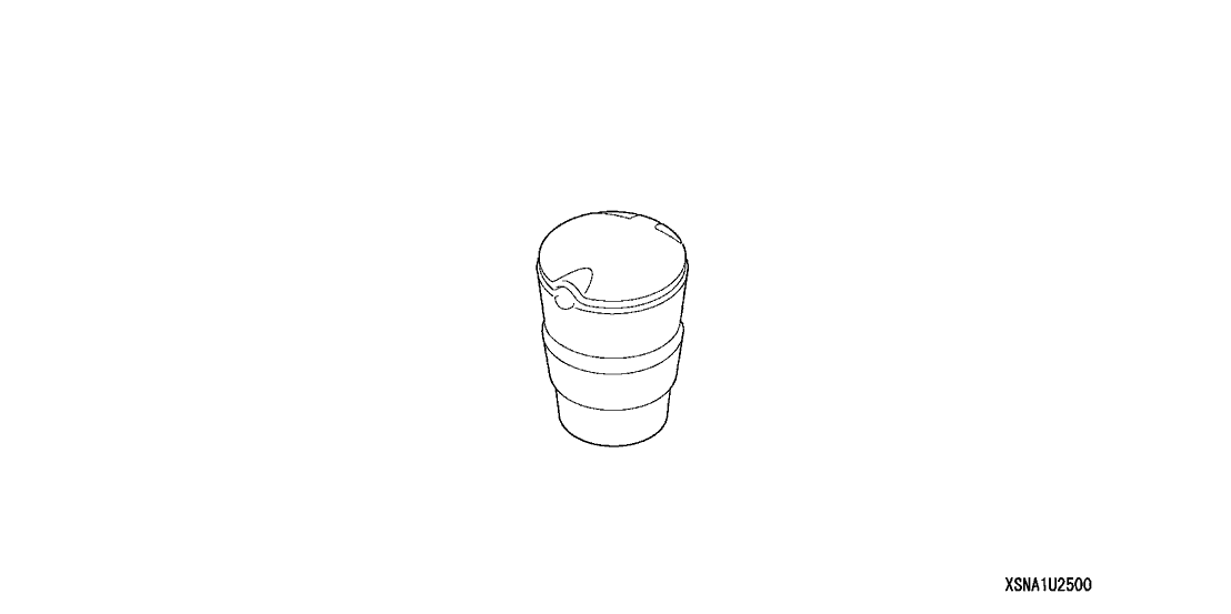 08U25-SNA-110 - Genuine Honda Ashtray, Cupholder Type