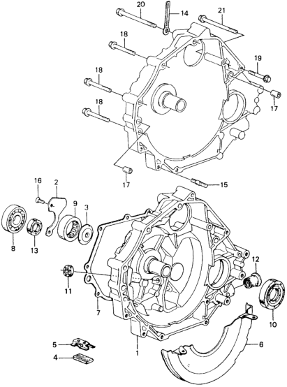 Honda 21391-PB7-000 Gasket, Clutch Case