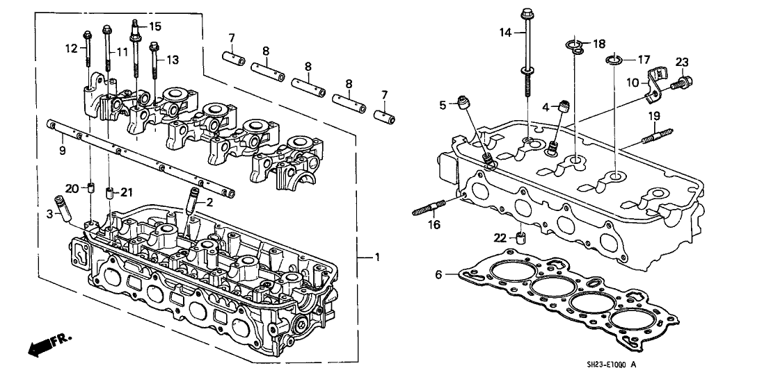 Honda 14633-PJ7-000 Shaft, Exhuast Valve Rocker Arm