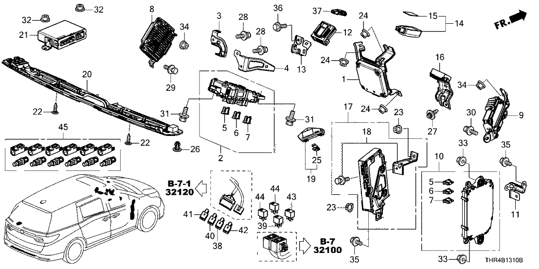 Honda 38850-THR-A12 Module Assy., Power Distributer