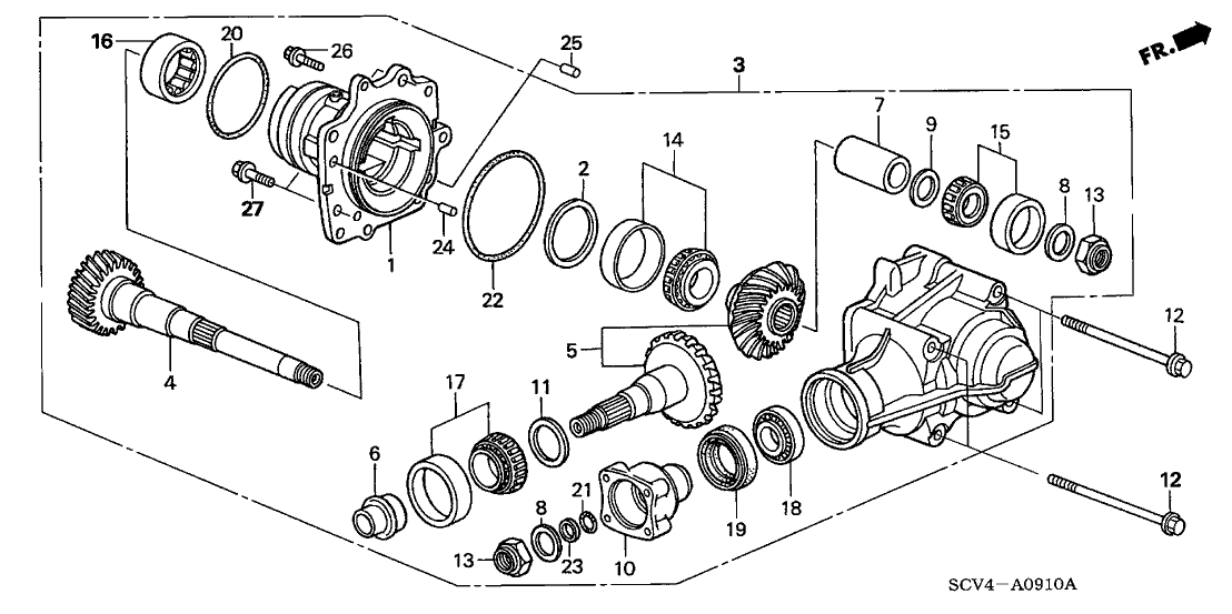 Honda 21411-PRW-000 Holder, Transfer