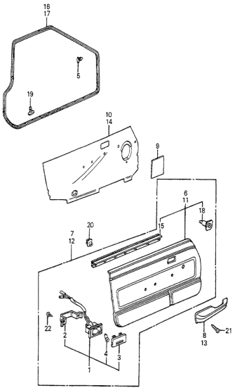 Honda 75830-SA5-670ZB Lining, L. FR. Door *R32L* (SINCERE RED)