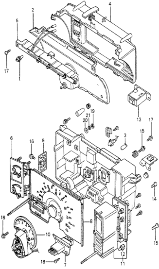 Honda 37102-692-003 Visor, Meter