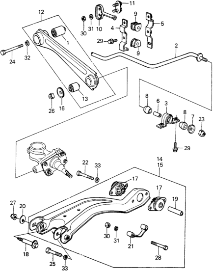 Honda 52303-SA0-000 Joint, RR. Stabilizer Swivel