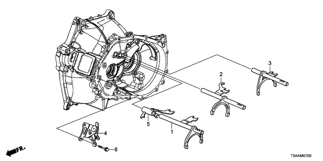 Honda 24240-RF8-000 Piece, Reverse Shift