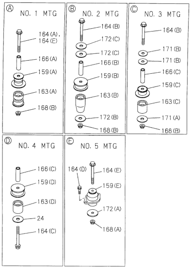 Honda 8-97215-409-0 Cushion, Body Mounting