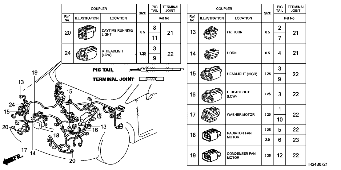 Honda 04320-TR0-D00 A/S Sub Cord