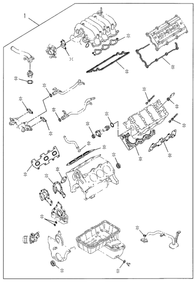 Honda 5-87813-053-0 Gasket Set, Engine Overhaul