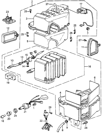 Honda 38655-SA5-661 Sub-Evaporator Assembly