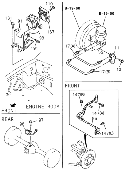 Honda 8-97171-393-0 Bolt, Hydraulic Unit