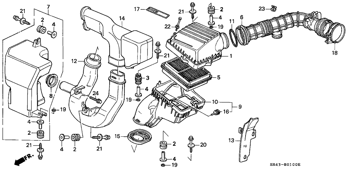 Honda 17244-P08-920 Plate, Air In.