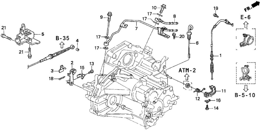 Honda 24360-P15-003 Cable, Throttle