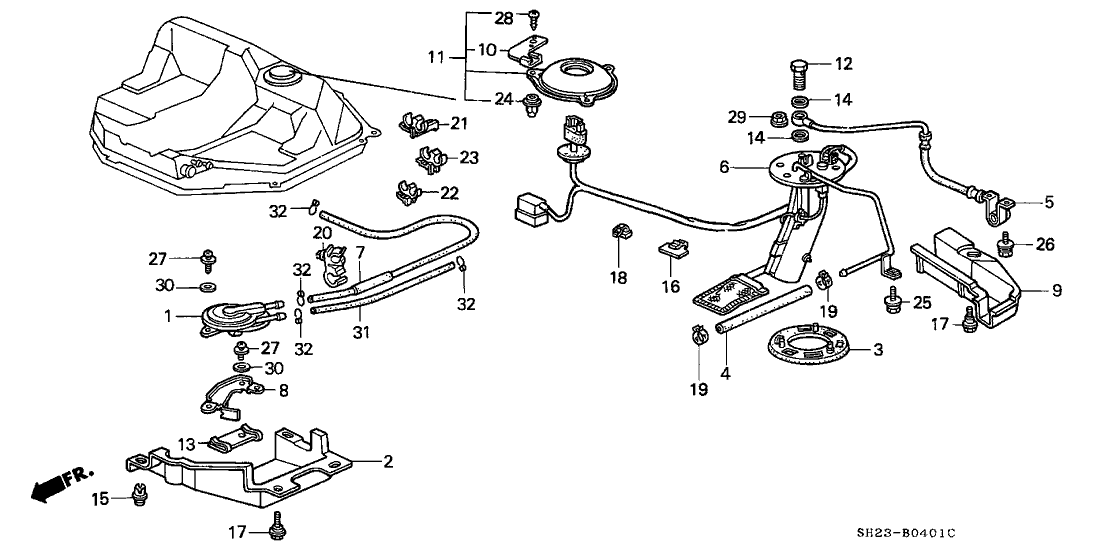 Honda 32171-SH3-901 Bracket, Connector Holder