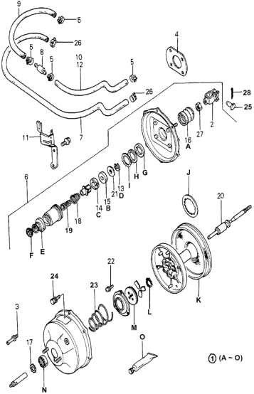 Honda 46436-689-003 Spring, Booster