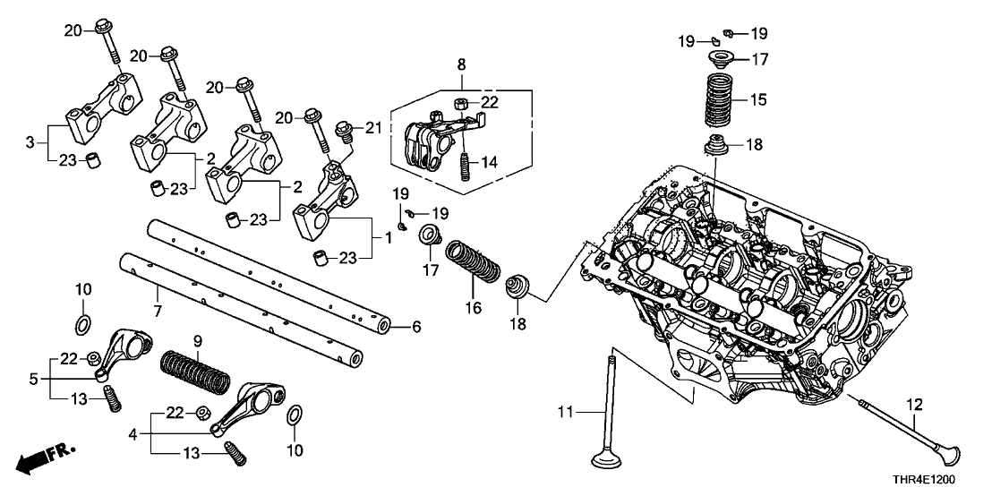 Honda 12232-5MR-A00 Holder, Rocker Shaft (No.2)