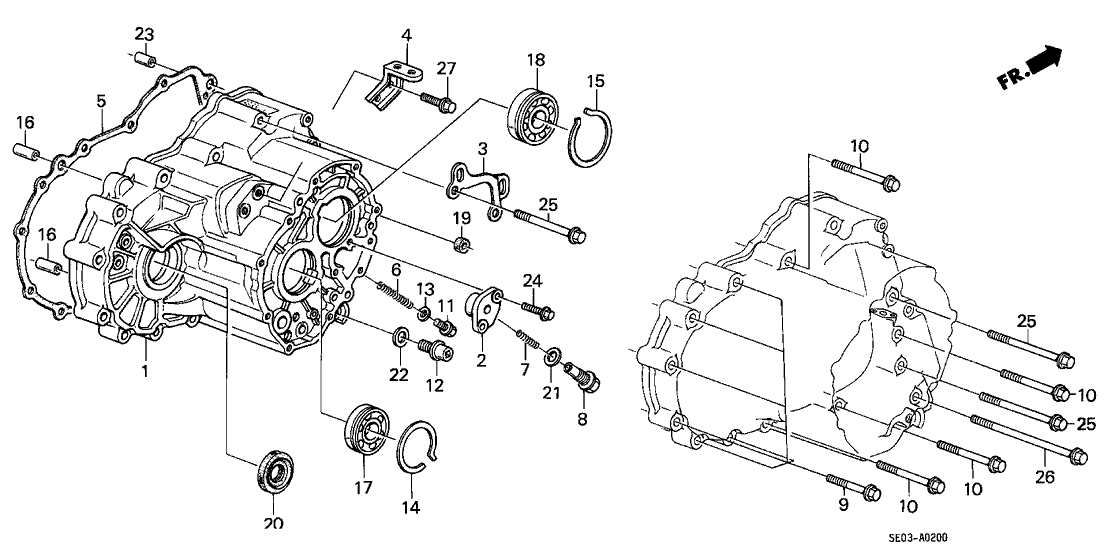 Honda 21411-PF4-700 Bracket, Transmission Case