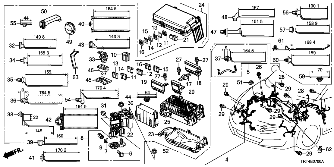 Honda 91555-RSR-G01 Clip, Connector