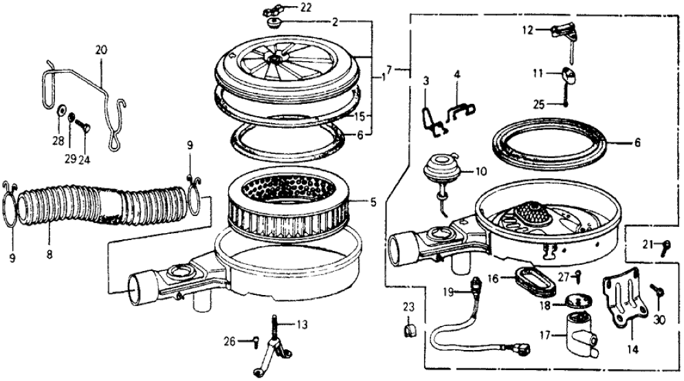 Honda 17266-657-010 Insulator, Cleaner Case