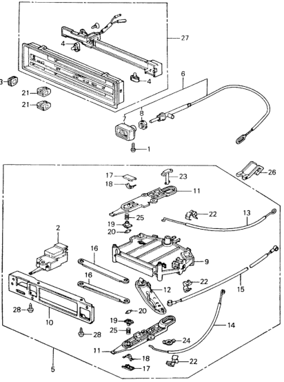 Honda 39371-SA4-000 Cable, Temperature Control