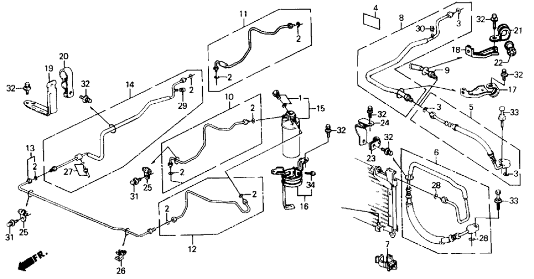 Honda 80050-SD4-A00 Label, Air Conditioner Caution