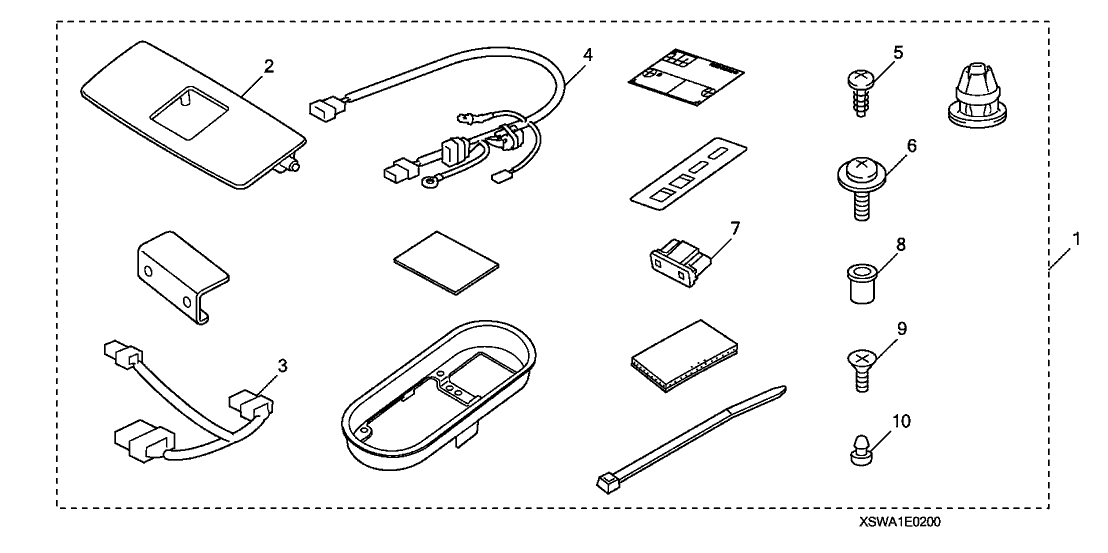 Honda 08E02-SWA-180 Hfl Attach *NH302L*