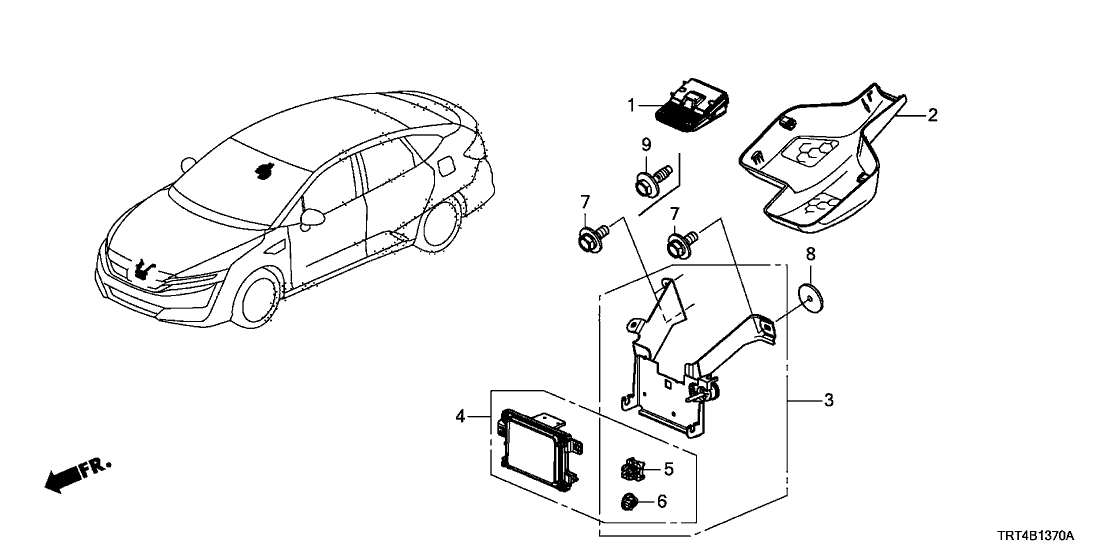 Honda 36160-TBV-A02 CAMERA ASSY., MONOCULAR (REWRITABLE)